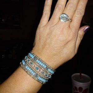 New Handmade 7 loop beaded bracelet (SOLD)